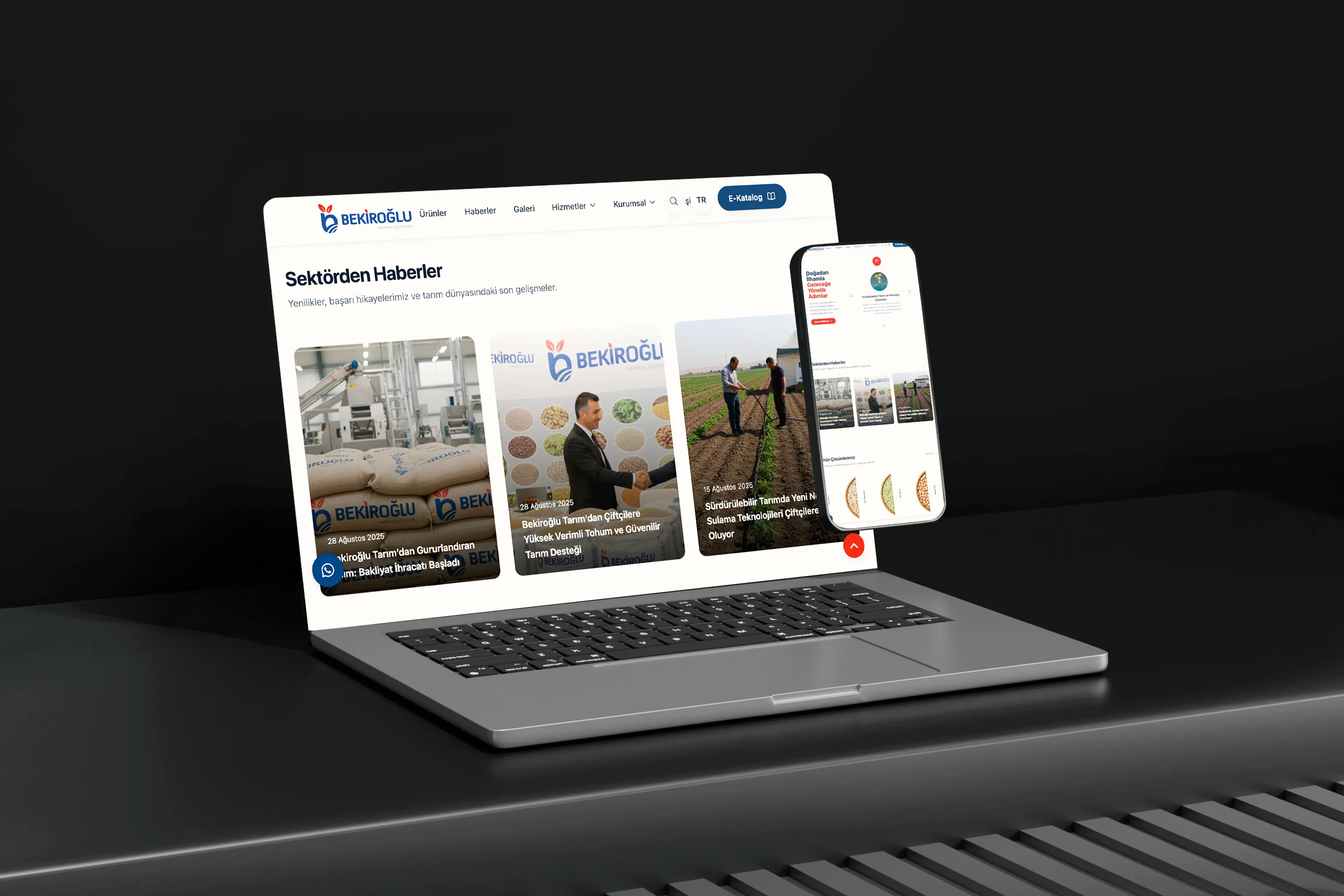 Bekiroğlu Tarım Kurumsal Web Site Tasarımı