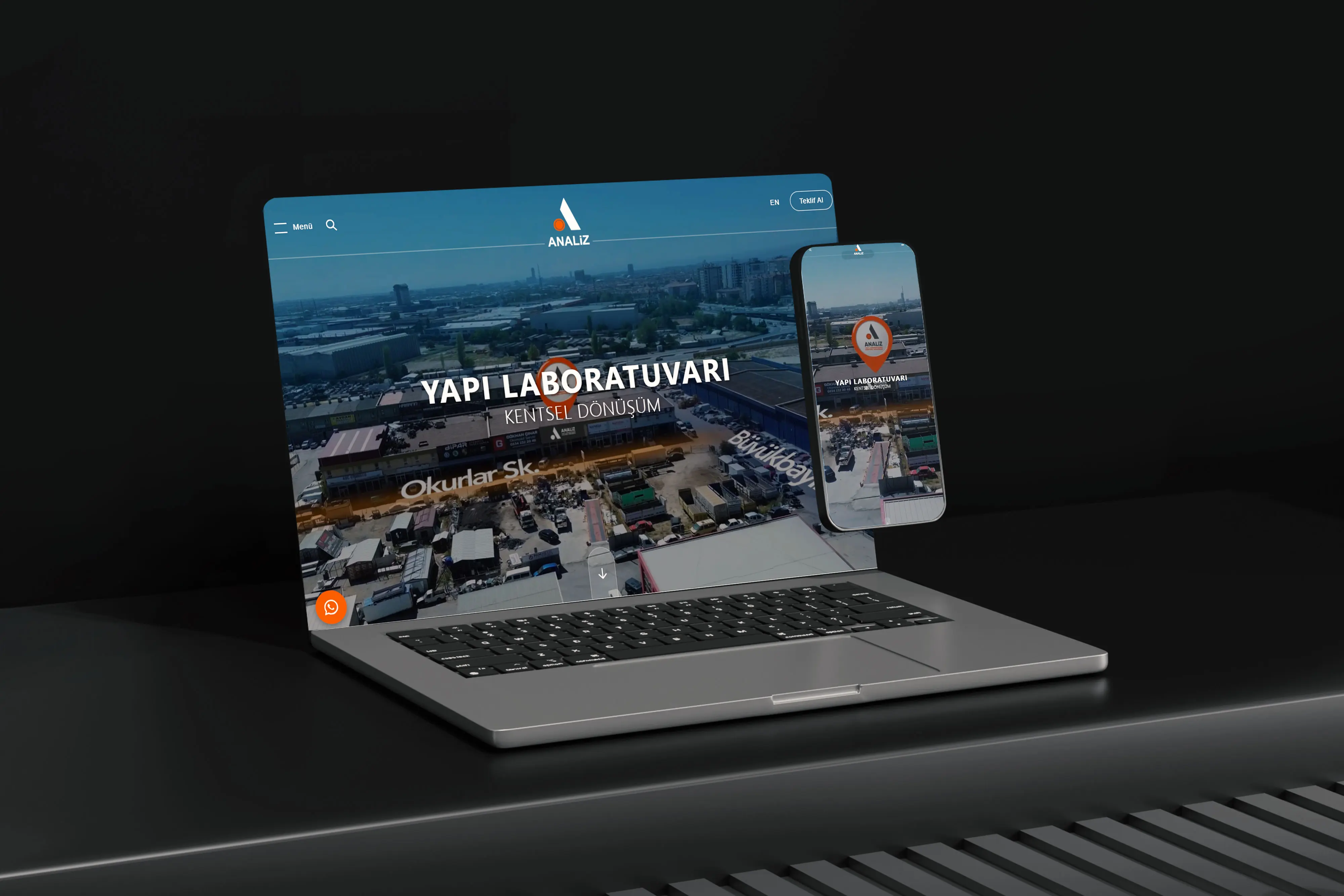 Analiz Yapı Laboratuvarı Kurumsal Web Sitesi