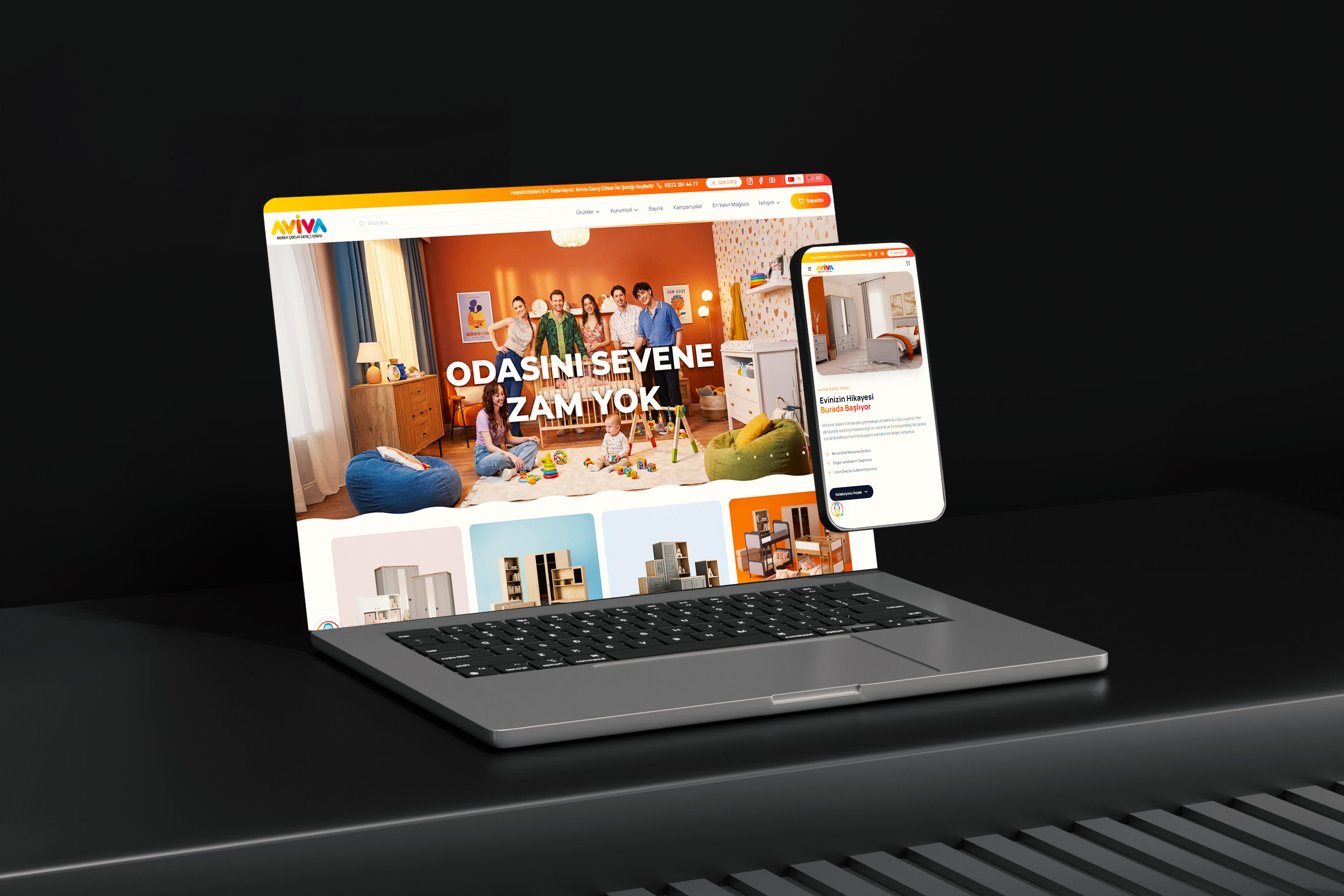 Aviva Genç Odası Kurumsal Web Sitesi Tasarımı