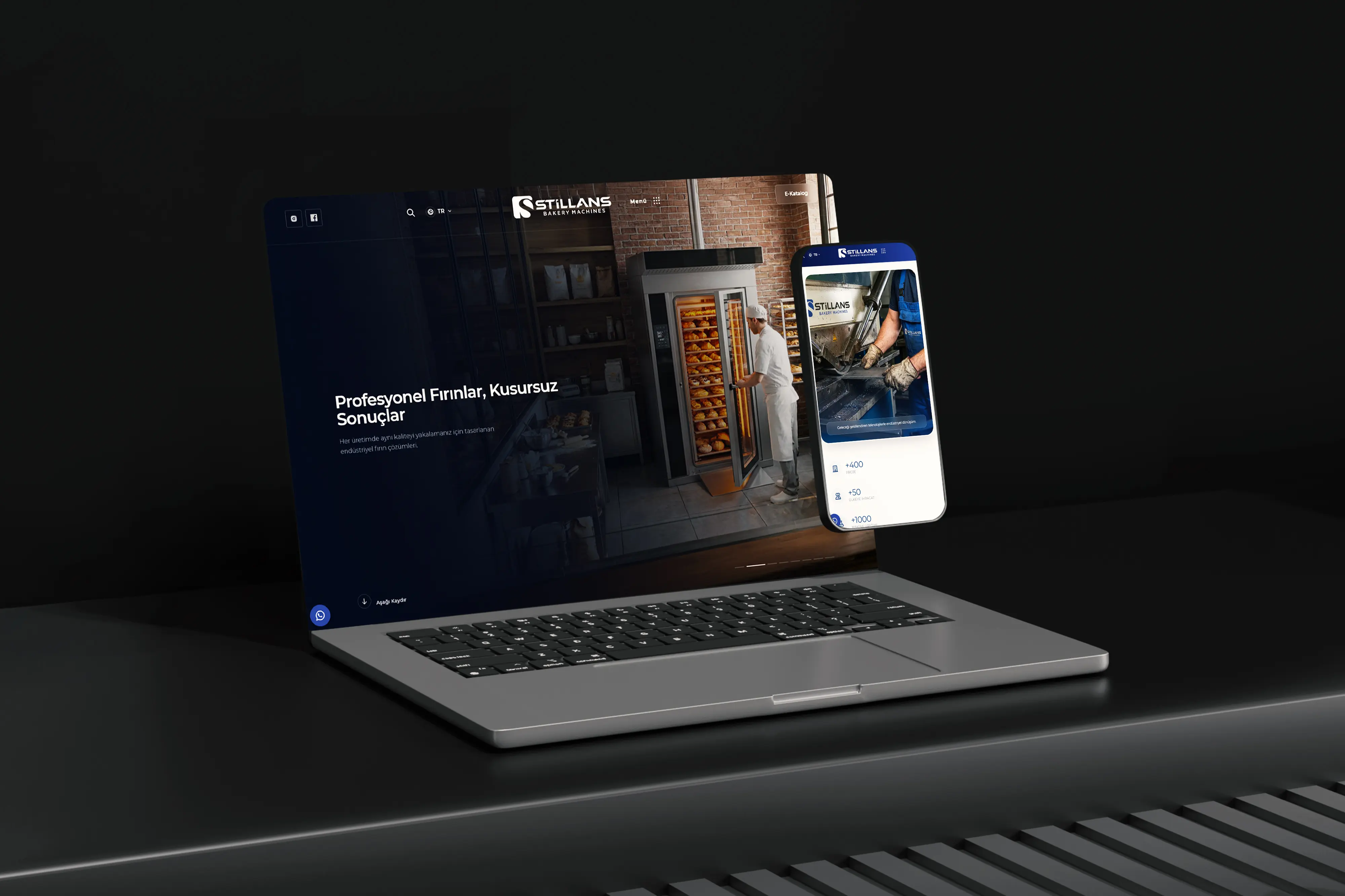 Stillans Bakery Machines Kurumsal Web Sitesi Tasarımı